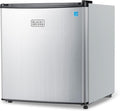 BLACK+DECKER 1.7 Cu. Ft. Compact Refrigerator, BCRK17V, Stainless Look | Energy Star Certified, Single Door Mini Fridge with Chiller Compartment, Personal Fridge for Home or Dorm, R600a Refrigerant by Unknown