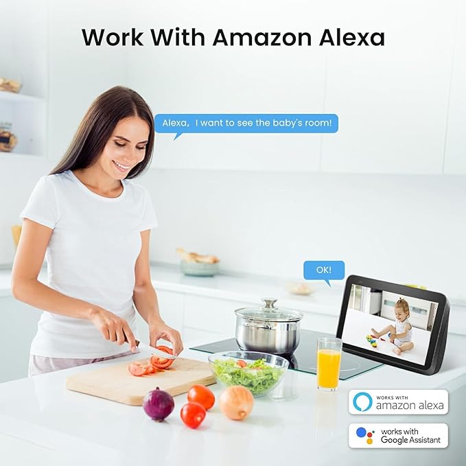 AMOROM Indoor Camera for Home Security 360°, 1080p Pet Cameras - Image 8