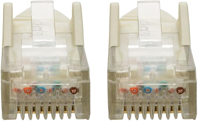 Tripp Lite Cat6 Gigabit Ethernet Snagless Molded Patch Cable UTP White RJ45 - Image 3