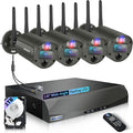 【130° Ultra Wide-Angle】 Wireless Security Camera System, Outdoor WiFi Cameras by WEILAILIFE
