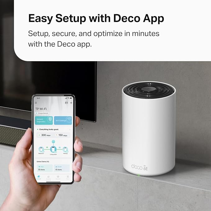 TP-Link Deco XE70 Pro AXE4900 Tri-Band WiFi 6E Mesh WiFi Router - Image 8