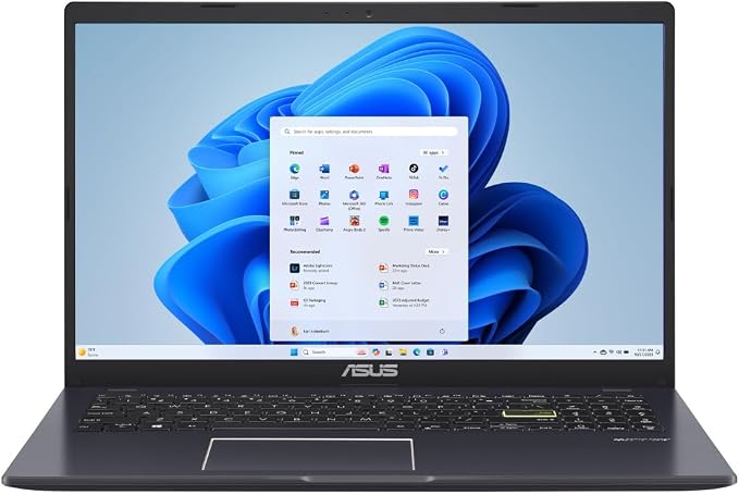 ASUS 15.6” Vivobook Go Slim Laptop, Thin & Portable for Student Study, Intel Dual Core N4500, 4GB RAM, 128GB SSD, Windows 11, Star Black, L510KA-ES04 by Unknown
