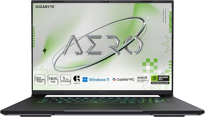 GIGABYTE AERO X16, Copilot+ PC - 165Hz 2560x1600 WQXGA - NVIDIA GeForce RTX 5070 - AMD Ryzen AI 7 350-1TB SSD with 32GB DDR5 RAM - Windows 11 Home - Lunar White - Image 8