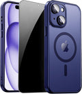 for iPhone 15 Plus Case with Privacy Screen Protector and Camera Protection by ZOZDOKG