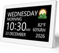 Raynic Digital Clock, 10.1 Inch Large Display Calendar Clock by Raynic