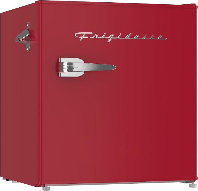 Frigidaire EFR176-RED 1.6 cu. ft. Retro Bar Fridge with Side Bottle Opener, Red by Unknown