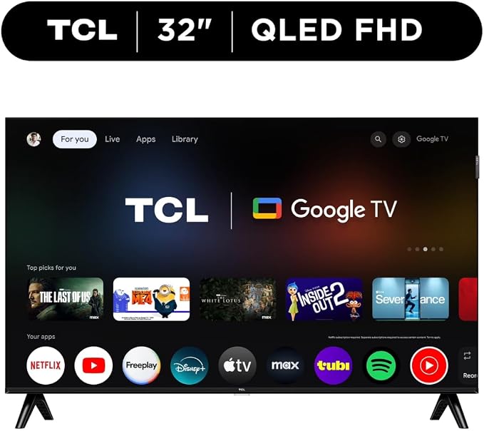 TCL - 32" Class Q3K Series 1080P Full HD QLED, HDR 10, HVA Panel, Motion Rate 120, 60Hz, Bluetooth, FullView + Free Wall Mount (2025) (Renewed) - Image 2