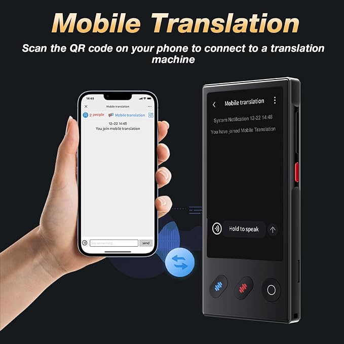 Language Translator Device 2025, AI & ChatGPT & No WiFi Needed, Real-Time Two - Image 8