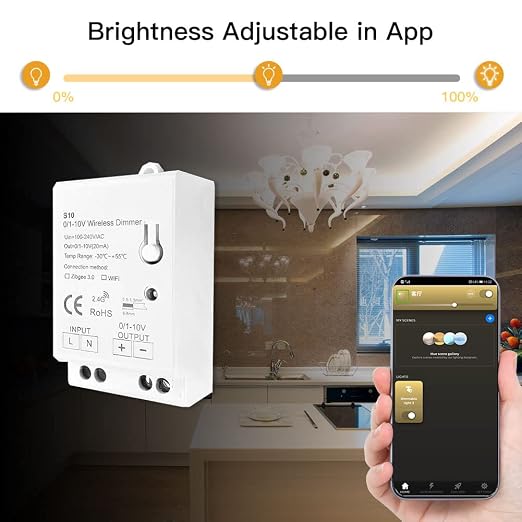 Zigbee 3.0 0/1-10V LED Dimming Controller Timing Auto Switch Functions. - Image 6