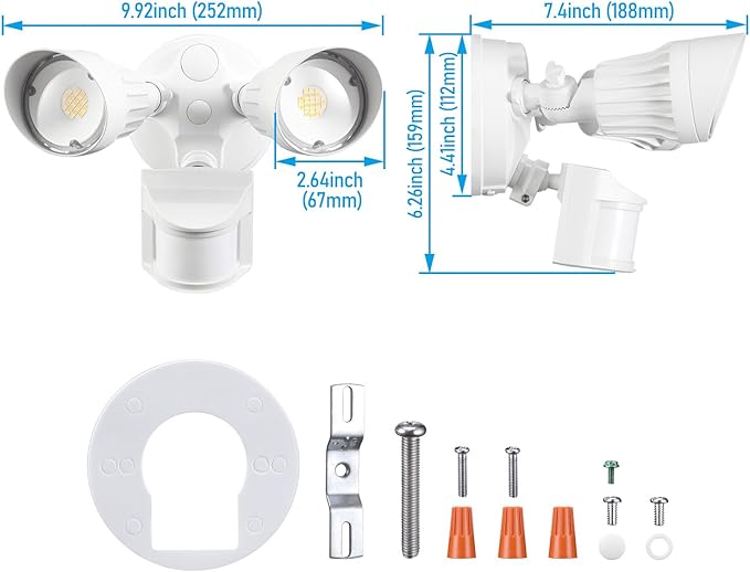 LEONLITE COB LED Security Light, Motion Sensor Outdoor Lights, Dusk to Dawn - Image 8