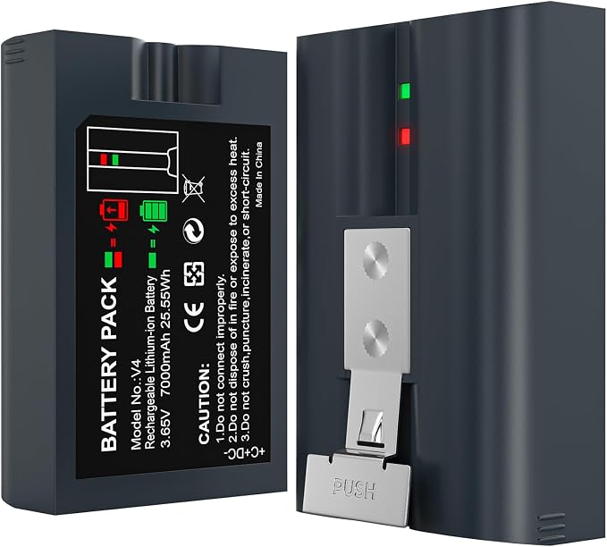 2 Pack 7000mAh Rechargeable Battery by YEEKRNOWDirect