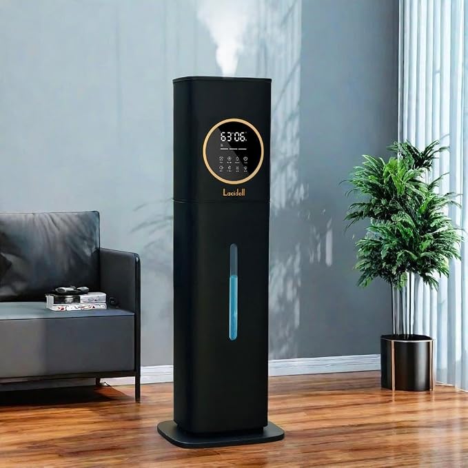 Humidifier Large Room Bedroom with Night Light, 2.1Gal(8L) Humidifiers for Home with Essential Oil Diffuser, Top Fill Whole House Cool Mist Humidifiers for Plants Baby Kids Adults(Black) - Image 8