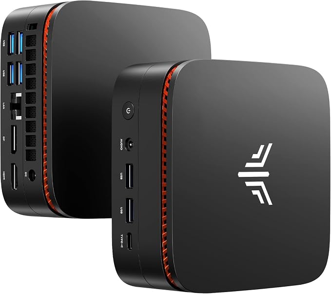 KAMRUI Pinova P1 Business Mini PC, AMD Ryzen R2544 Processor | Up to 3.7GHz, 16GB DDR4 RAM, 256GB M.2 SSD, Triple 4K display, WiFi, Gigabit Ethernet, for office & home by KAMRUIMiniPC