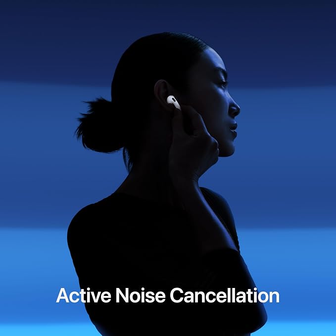 Apple AirPods 4 Wireless Earbuds, Bluetooth Headphones, with Active Noise Cancellation, Adaptive Audio, Transparency Mode, Personalized Spatial Audio, USB-C Charging Case with AppleCare+ (2 Years) - Image 3