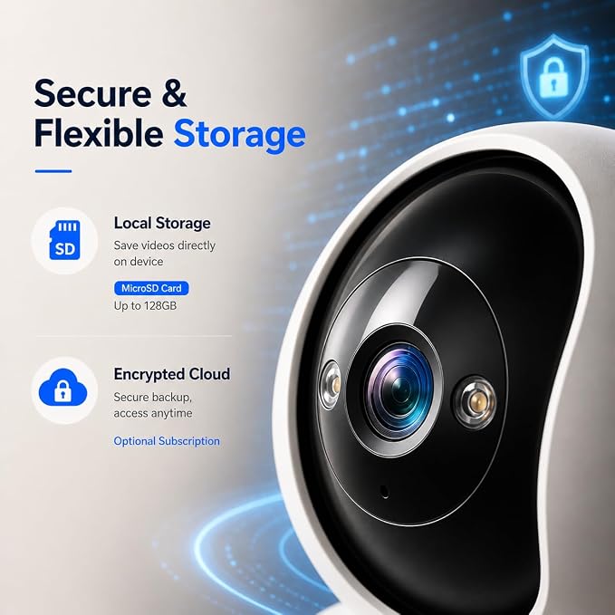 Indoor Security Camera, 5GHz 3MP Baby Monitor Camera - Image 7