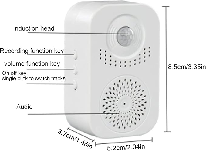 Welcome Doorbell Motion Sensor Activated Recordable Voice - Image 6