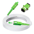25 Meters SC/APC to SC/APC Fiber Optic Internet Cable, Armored Single Mode by Bangun