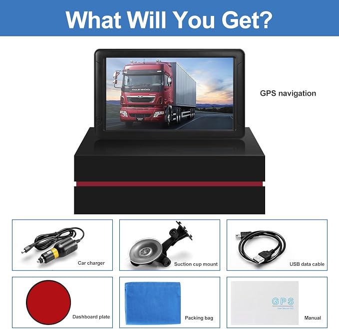 GPS Navigator for Car Truck RV, 9-inch High-Definition Touch Screen，2025 Maps - Image 7