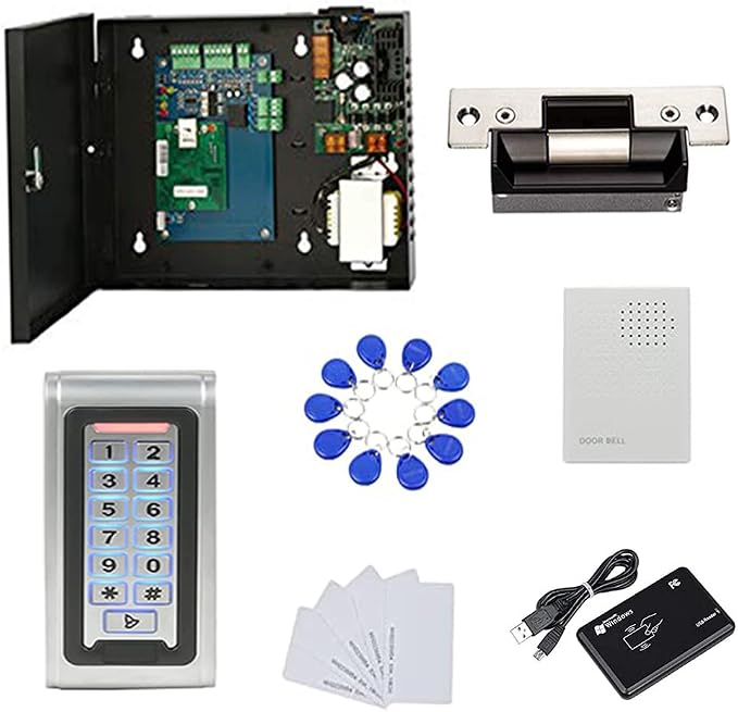 Waterproof Metal Keypad Reader Standard North American Strike Lock TCPIP 1 Door by MENGQI-CONTROL