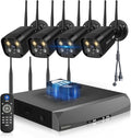 《Dual Antennas & 130°Wide Angle》Wireless Security Camera System Outdoor by OHWOAI