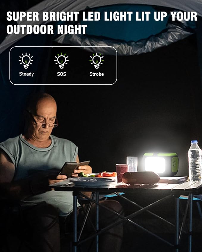 SinKeu 200W Portable Power Station, 42000mAh Solar Generator with 110V AC Outlet, DC, USB C, USB QC3.0, 155Wh Backup Battery Pack Power Supply for Camping Essential Road Trip Home Outdoor Emergency - Image 7