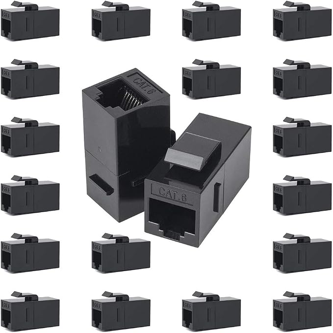 20 Pack RJ45 Coupler, Ethernet RJ45 Keystone Jack Cat6 Coupler Female to Female - Image 6