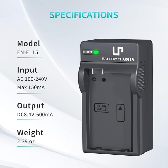 EN-EL15 EN EL15a Battery Charger, LP Charger Compatible - Image 6