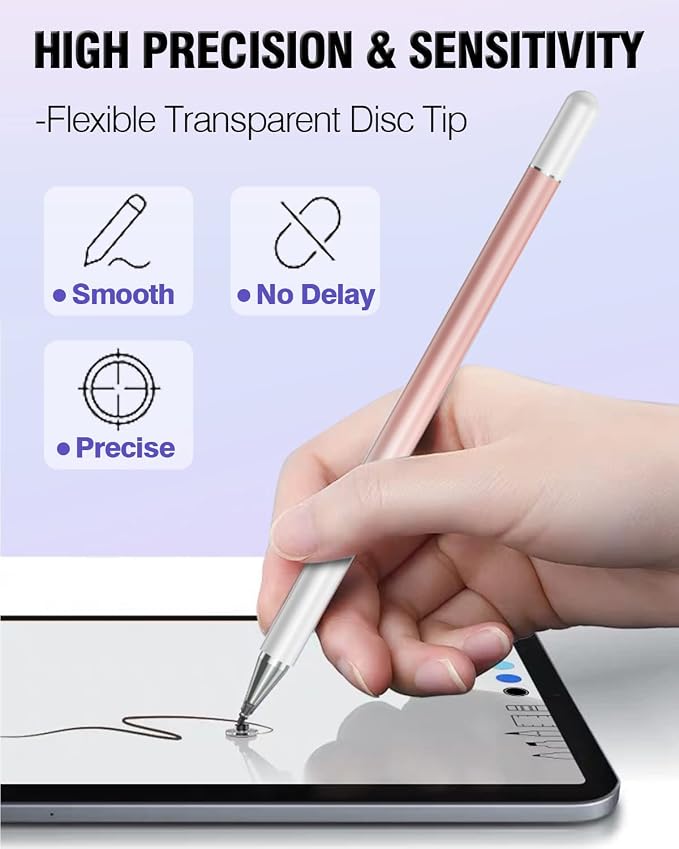 Stylus Pens for Touch Screens, 2 in 1 High Precision Universal Stylus Pen for - Image 4