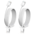 Ultra Thin Cat 6A Ethernet Cable 6.6 Feet 2Pack, Flexible & Slim Rj45 Cat6a LAN by DUTEVOLNS