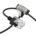 Cat6A Ethernet Cable 90 Degree Up Angled 30FT, Flexible Slim & Ultra Thin Cat6 by Thzzhnno