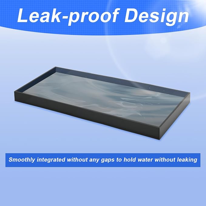 Acrylic Humidifiers Tray for Dreo Humidifier HM311 4L Tank, Leak-Proof Tank for Smart HM311S 4L, Moisture-Proof Humidifier Tray Floor (Not Include Humidifiers) (Transparent black, 4L) - Image 3