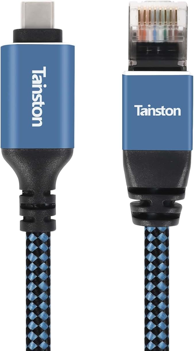 USB C to Ethernet Cable, 100Ft Type C to RJ45 Cable, USB C to Gigabit Ethernet by Tainston