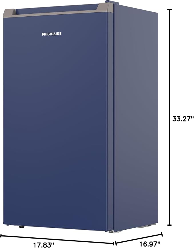 Frigidaire Mini Refrigerator, Compact Freezer Compartment, Adjustable Thermostat Control, Reversible Door, Contemporary Series, 3.2 cu ft, Blue - Image 13