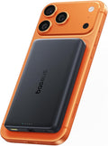 Baseus Picogo AM52 MagSafe Power Bank, Qi2.2 25W 10,000mAh Magnetic Portable Charger, 0.6" Slim 45W USB-C Fast Charging Alloy Wireless Battery Pack, Travel Essential for iPhone 17/16/15/14/13/12 Only by Baseus