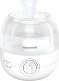 Honeywell Mini Cool Mist humidifier, Easy to Fill and Clean, humidifier for small Bedroom, Kids Rooms, or office. Ultra Quiet Operation and Auto Shut-Off - White, HUL525W by HoneywellPluggedIn