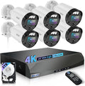 【130° Ultra Wide-Angle & 2-Way Audio】 4K Outdoor Wired Security Camera System by WEILAILIFE