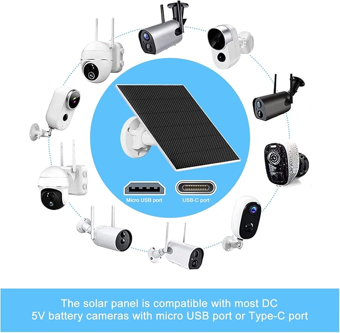 DCT Solar Panel for Security Camera, 5W - Image 3