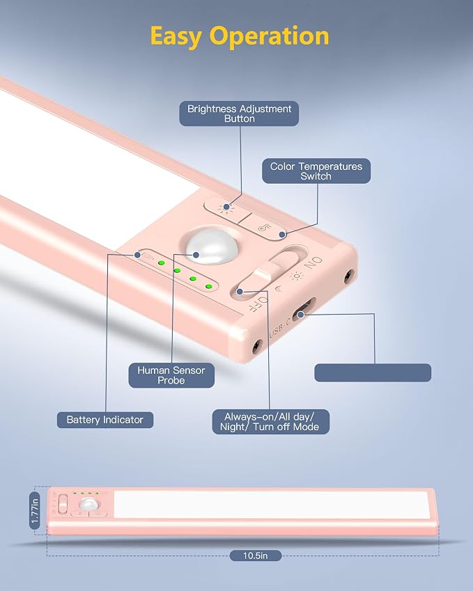 OTWKAY 10.5inch Under Cabinet Lighting - Image 7