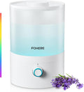 FOHERE Humidifier for Bedroom Baby, 3.2L Top Fill Cool Mist Humidifiers for Nursery, Home, 28H Ultra Quiet Runtime, Auto Shut-Off, Soft 7-Color Night Light, BPA-Free, Essential Oil Tray, White by HOME