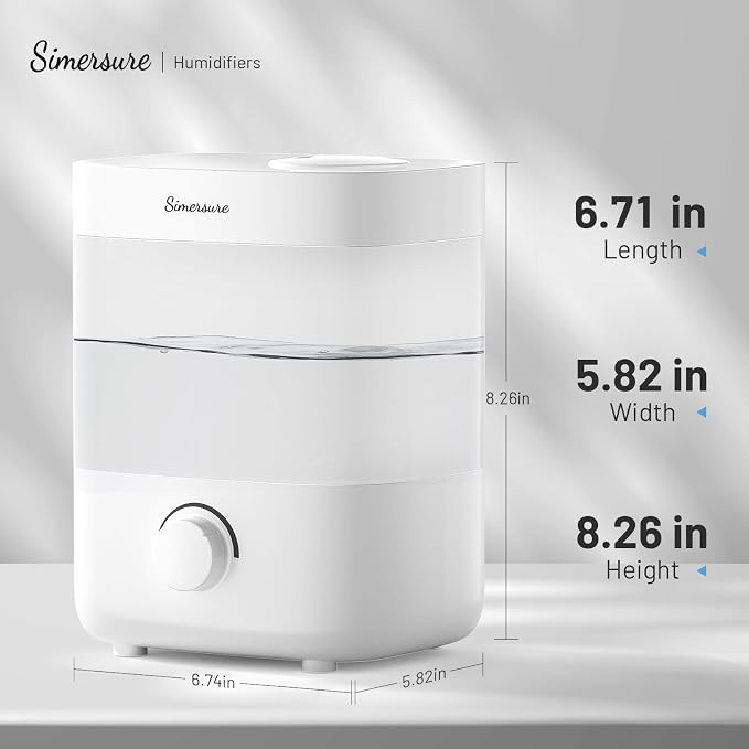 Top Fill Humidifier, 2L Water Tank for Bedroom, 28H Long Lasting New White Air Humidifier for Large Room, Ultra Quiet 25dB Cool Mist for Baby, Plants, Office, Easy to Clean & Fill - Image 9