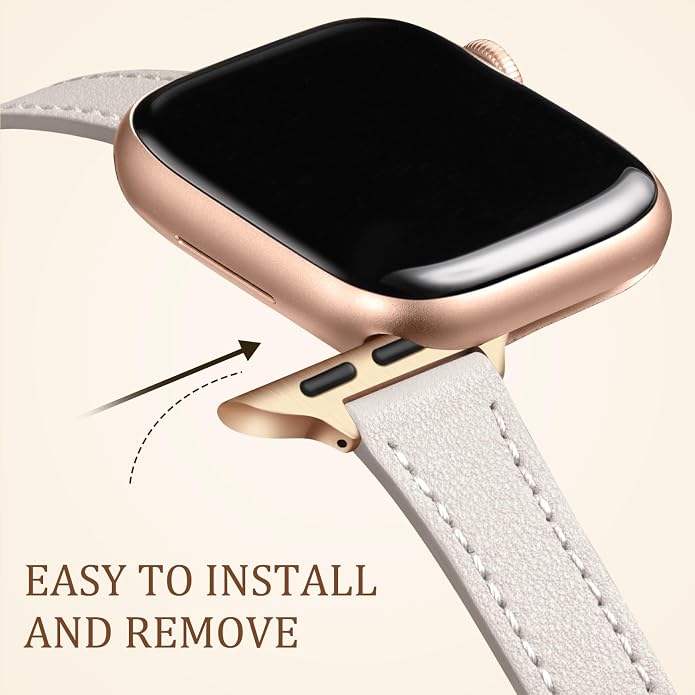 Charlam Slim Leather Band Compatible - Image 4