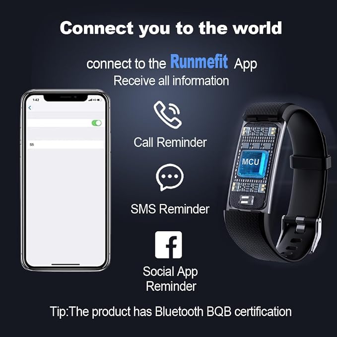 Fitness Tracker with Heart Rate Monitor/Step Counter/Calories, Activity Tracker - Image 5