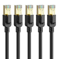 Cat 8 Ethernet Cable 6 ft-5Pack, RJ45 40Gbps 2000Mhz Patch Cord, Indoor&Outdoor by Dacrown