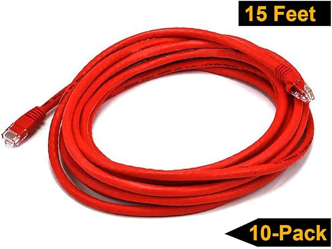 iMBAPrice - 10ft Cat5e Network Ethernet Patch Cable - Red - Image 6