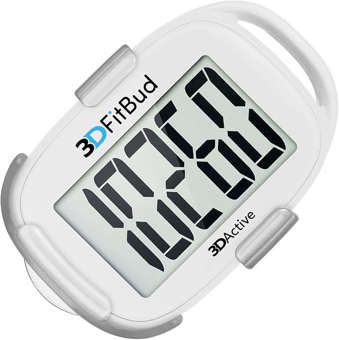 3DActive 3DFitBud Simple Step Counter Walking 3D Pedometer by 3DActive