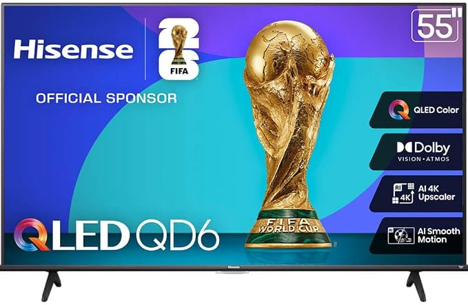 Hisense 65" QD6 Series 4K QLED Fire TV Bundle with HDMI Cable | 4K QLED, Fire TV, HDMI Cable, 12-Month CPS Plan & Streaming Bundle - Image 9