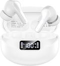 Wireless Earbuds Bluetooth 5.4 Headphones, Noise Cancelling Mic Ear Buds with 50H Playback, LED Digital Display, IPX7 Waterproof Earphones for Office/Running/Workout by Unknown