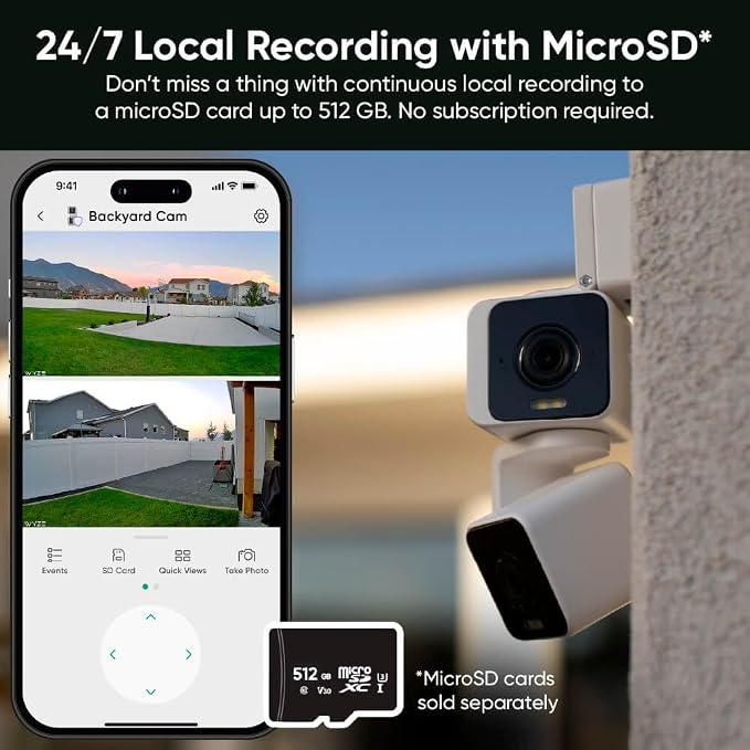 WYZE Duo Cam Pan Indoor/Outdoor IP65 2K 360° Pan/Tilt Smart Home Security Camera - Image 10