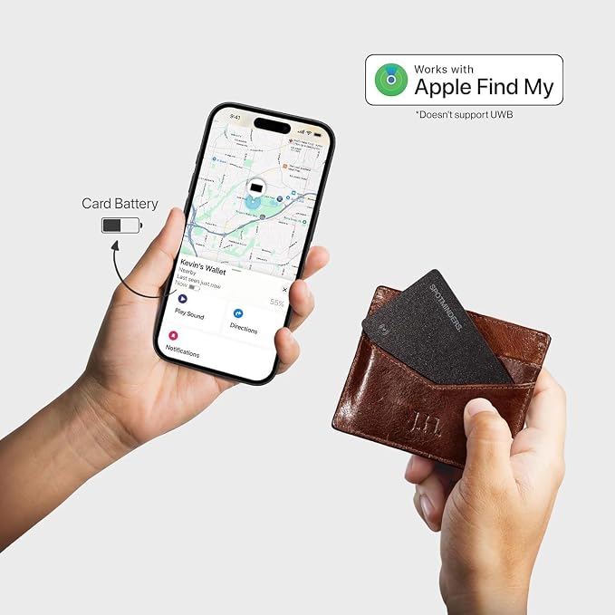 SPOTMINDERS Apple MFi Certified Wallet Tracker Card - Image 3
