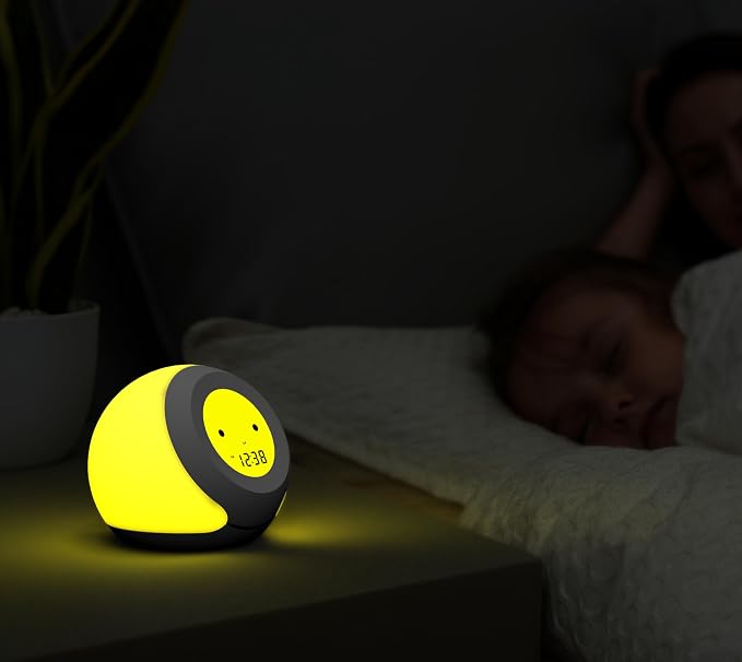 Kids Room Thermometer, Hygrometer and Cute Facial Expressions, Colorful Light - Image 5